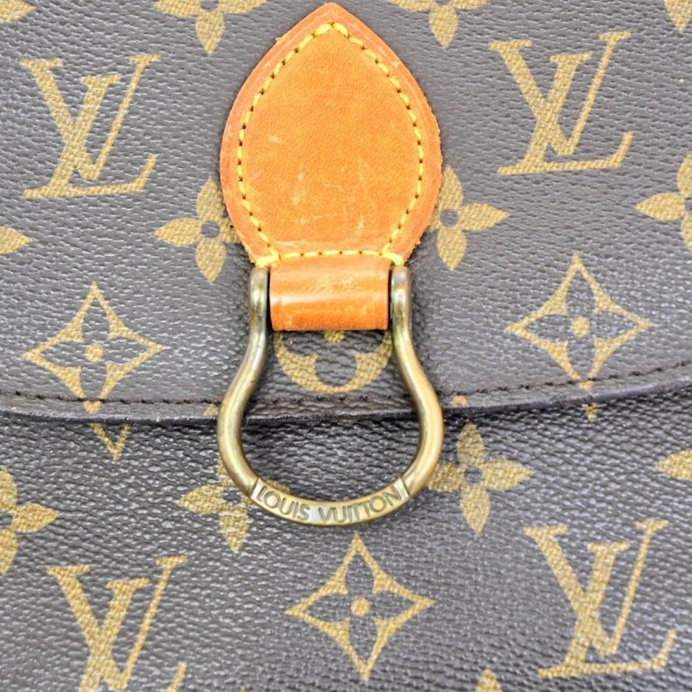 LOUIS VUITTON Saint Cloud MM Shoulder Bag Monogram Leather Brown M51243 31MA062 - Picture 9 of 16